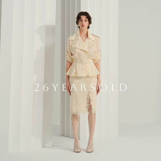 26YEARSOLD The Windsor Line Jackets & Coats Creamy Apricot