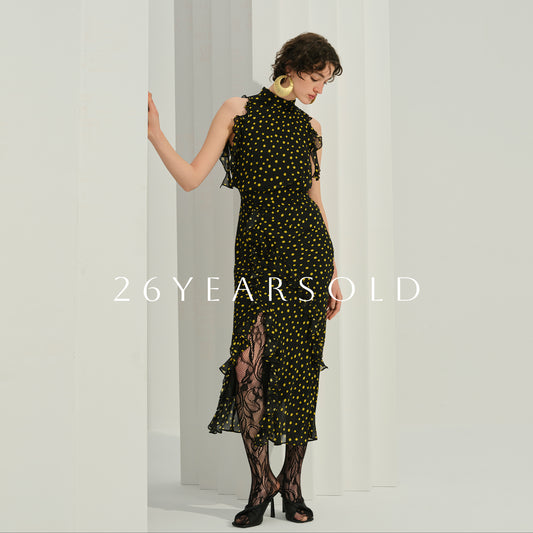 26YEARSOLD The Solstice Dream Polka Dot Long Dresse