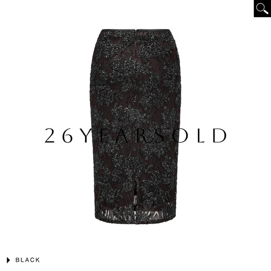 26YEARSOLD Gala Glitter Midi Skirt