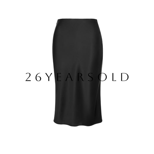 26YEARSOLD Gilded Sheen Nocturne Skirt Black