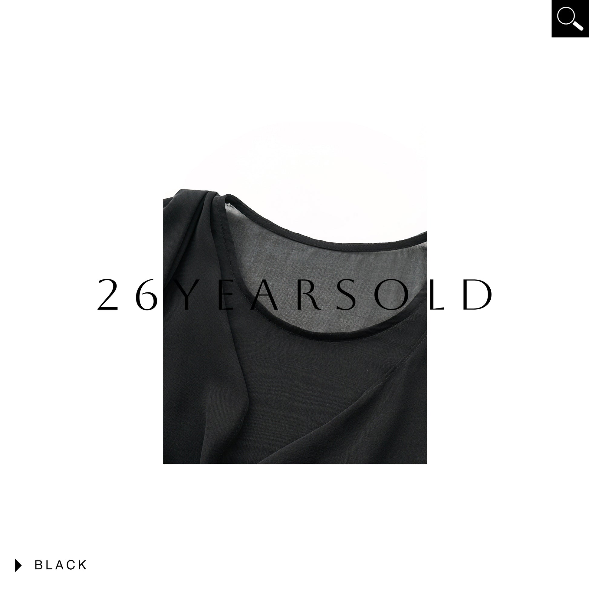 26YEARSOLD Asymmetric Silk Blend Sheer Cape Top