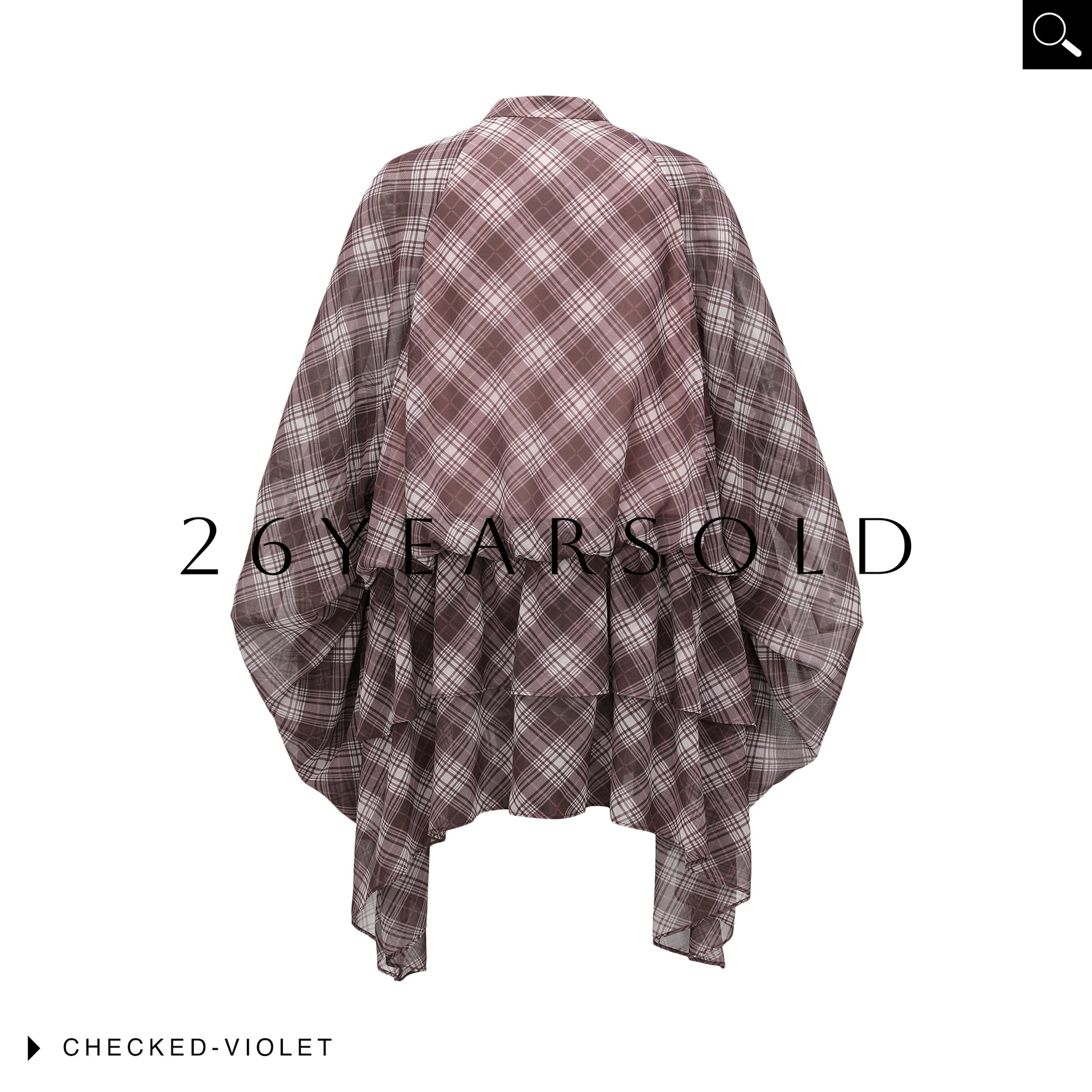 26YEARSOLD Checked Undulation Top