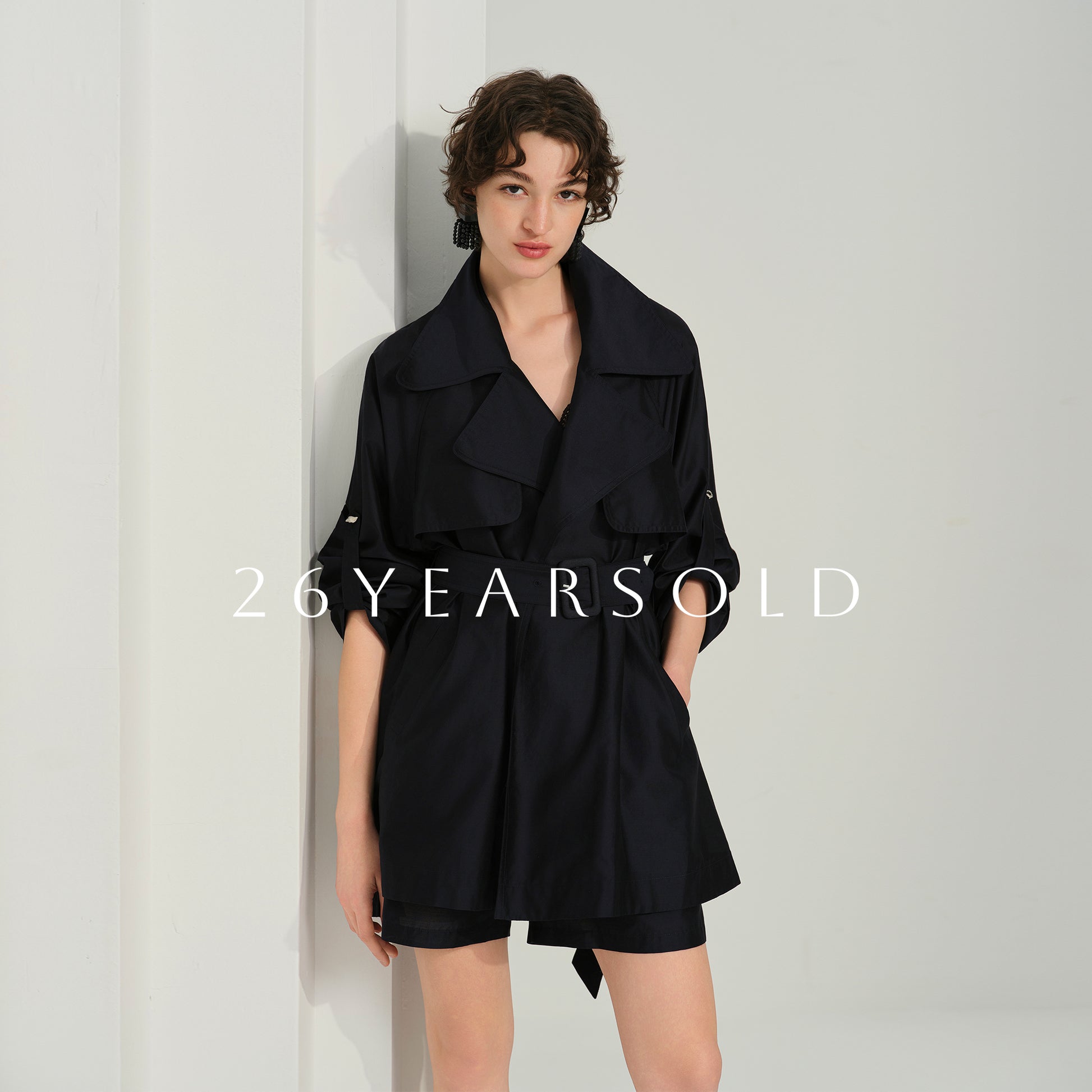 26YEARSOLD Modern Mirage Jackets & Coats Short Navy Blue