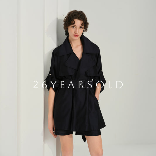 26YEARSOLD Modern Mirage Jackets & Coats Short Navy Blue