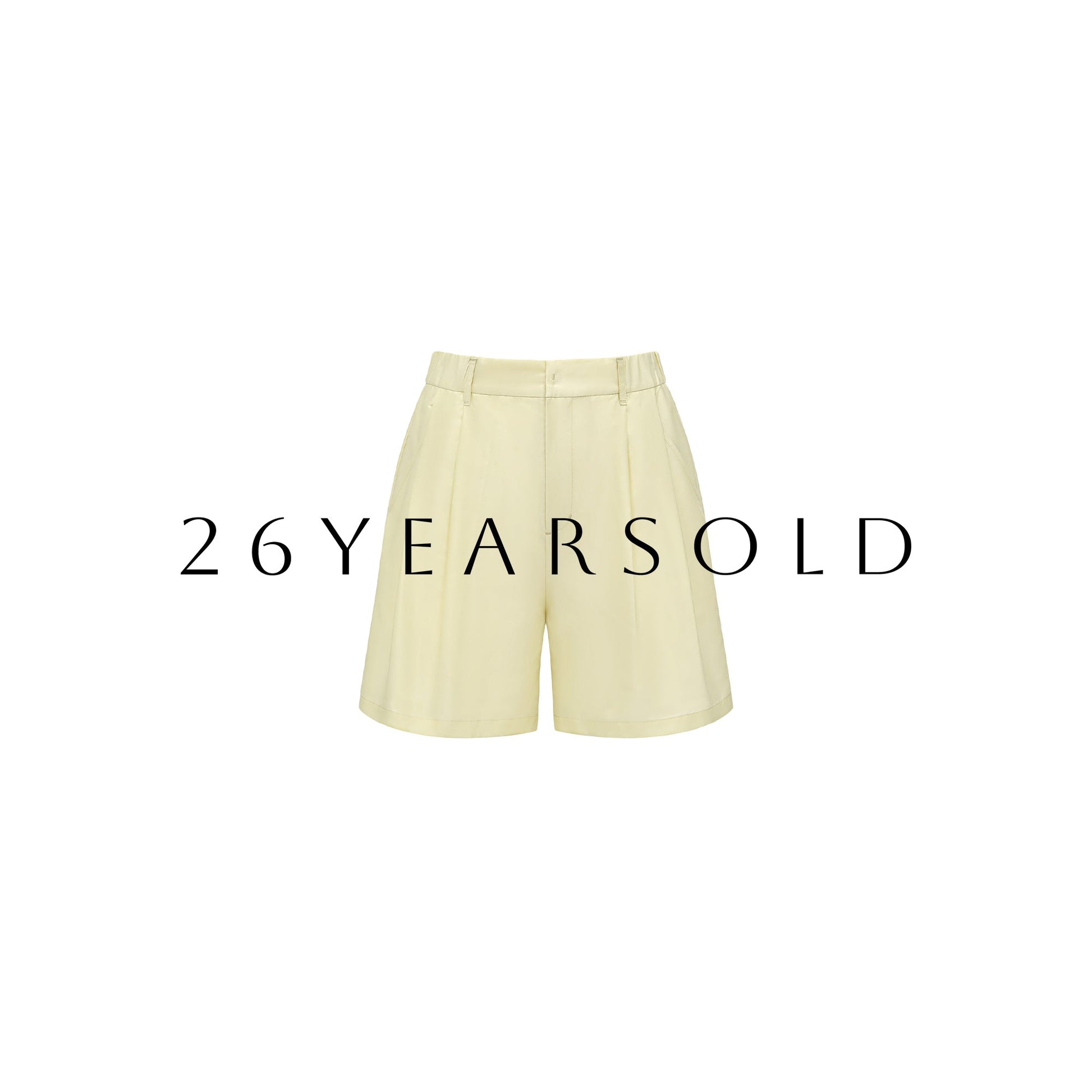 26YEARSOLD Modern Mirage Short Pants Pale Canary Yellow