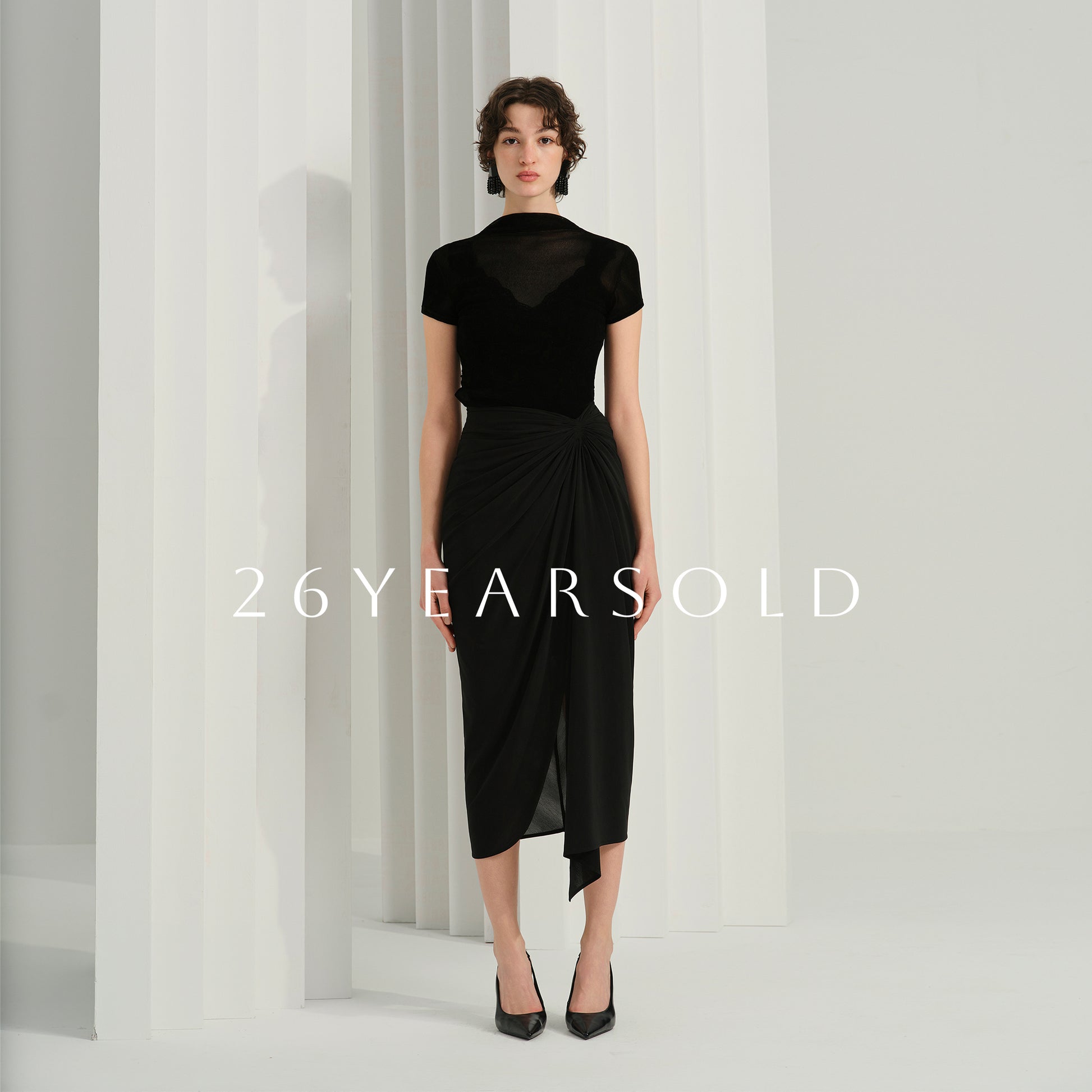 26YEARSOLD Phantom Current Midi Skirt