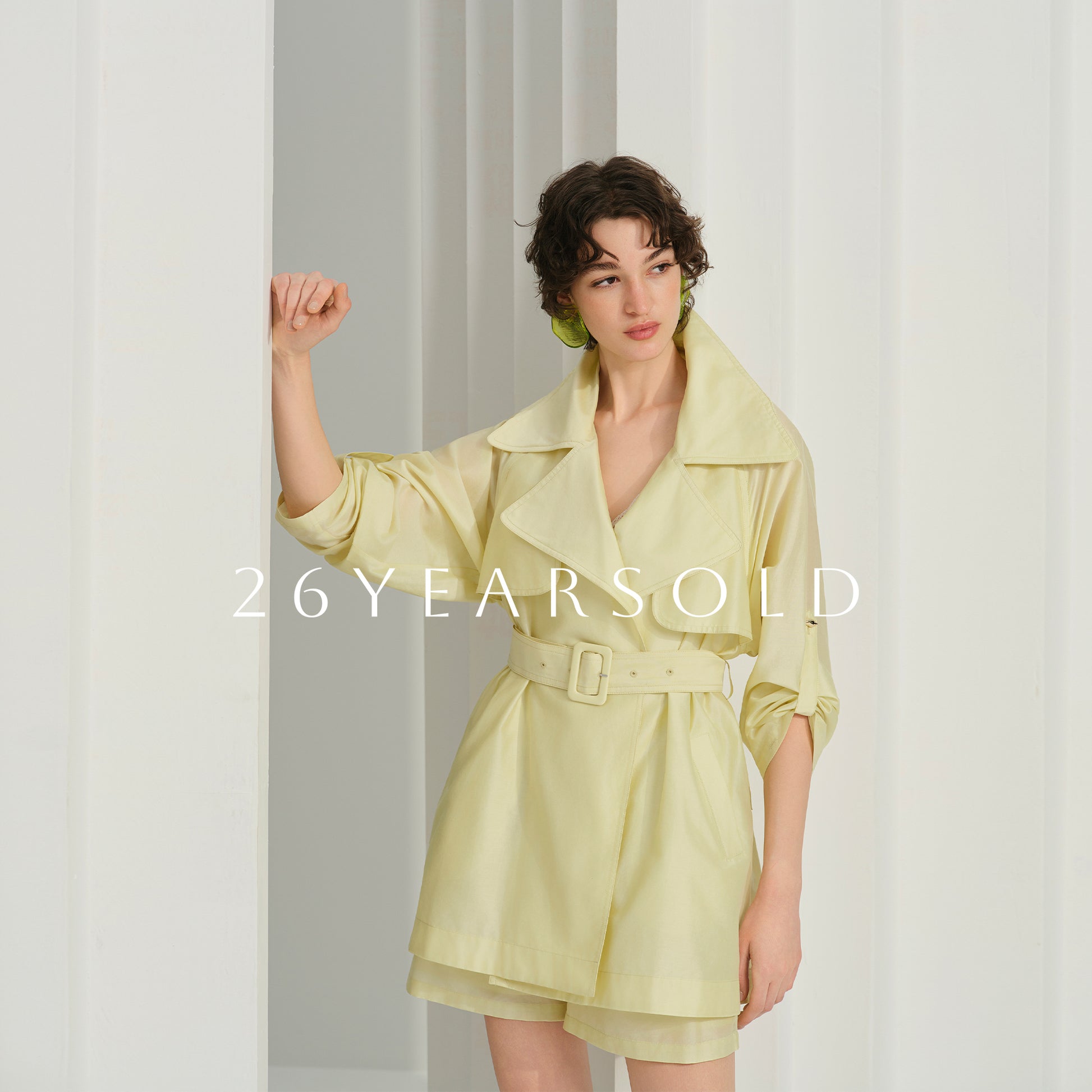 26YEARSOLD Modern Mirage Jackets & Coats Short Pale Canary Yellow