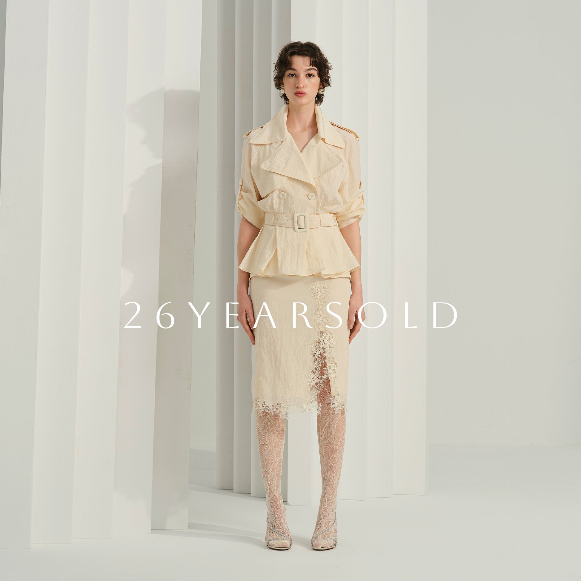26YEARSOLD The Windsor Line Jackets & Coats Creamy Apricot