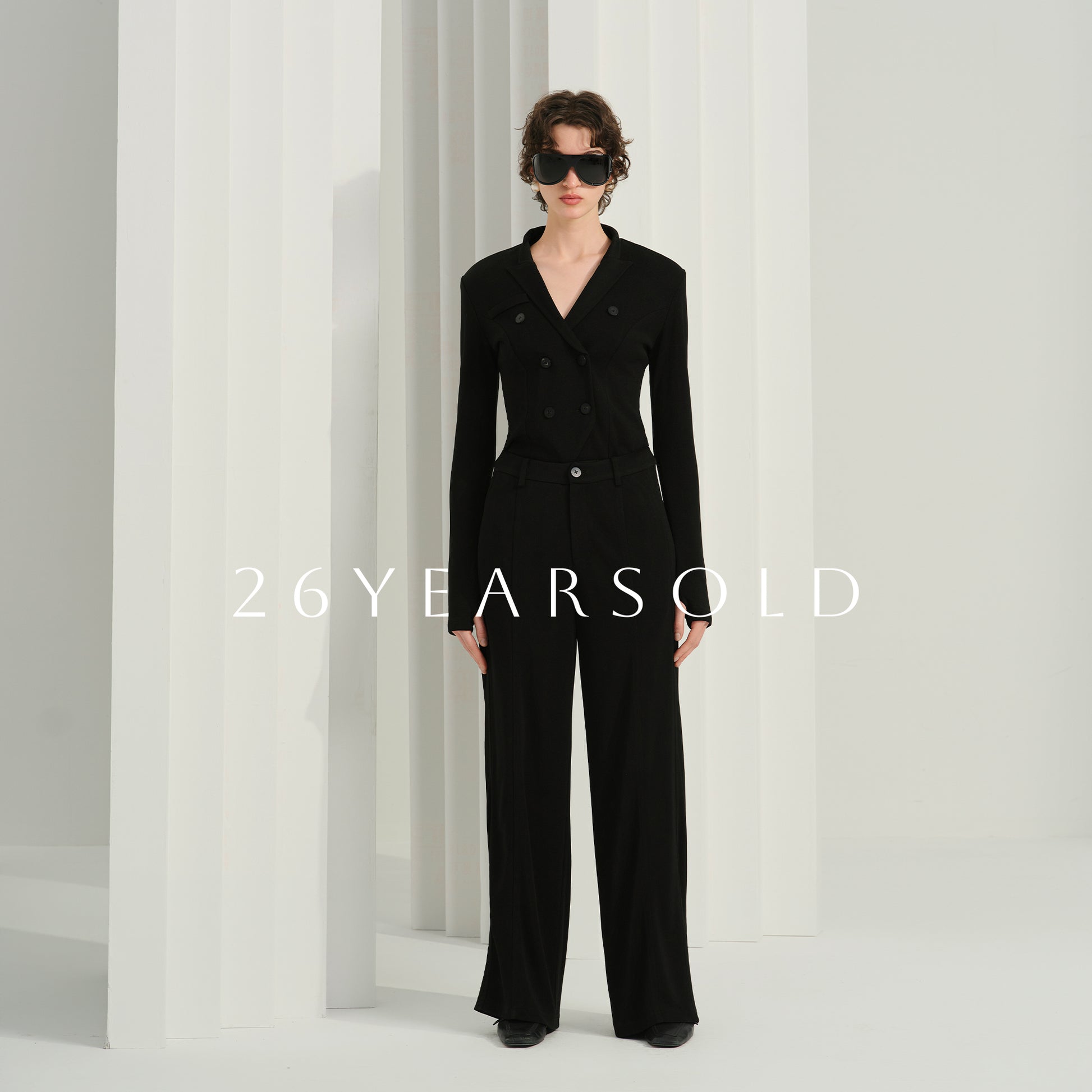 26YEARSOLD Flux Contours Blazer Black