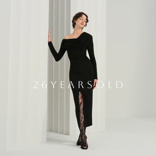 26YEARSOLD Nocturne Silhouette Dresses Black