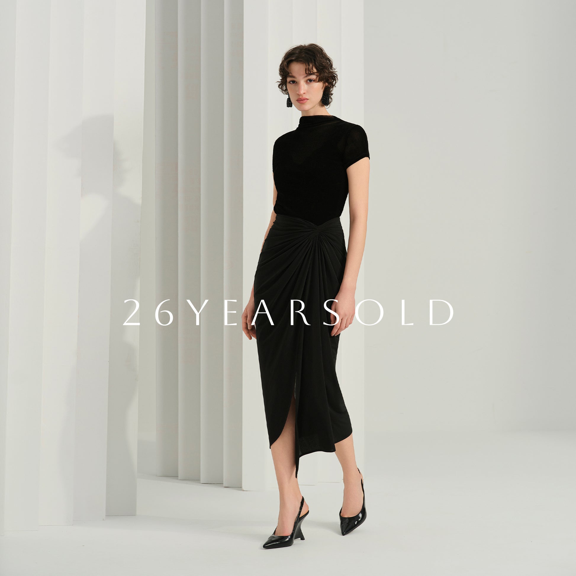 26YEARSOLD Phantom Current Midi Skirt