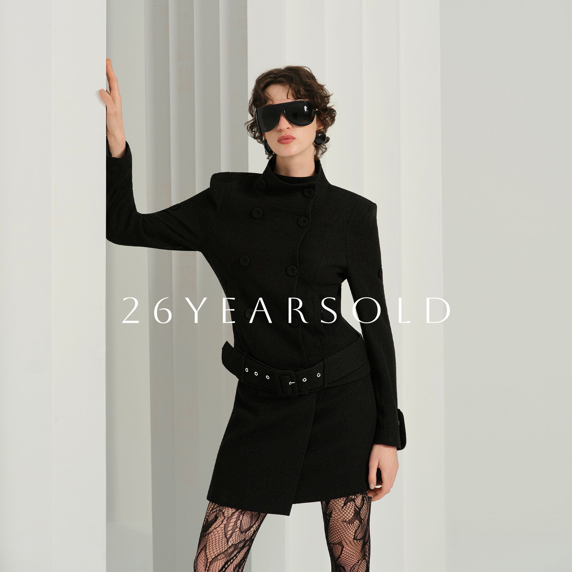 26YEARSOLD Luminous Granules Skirts Meteorite Black