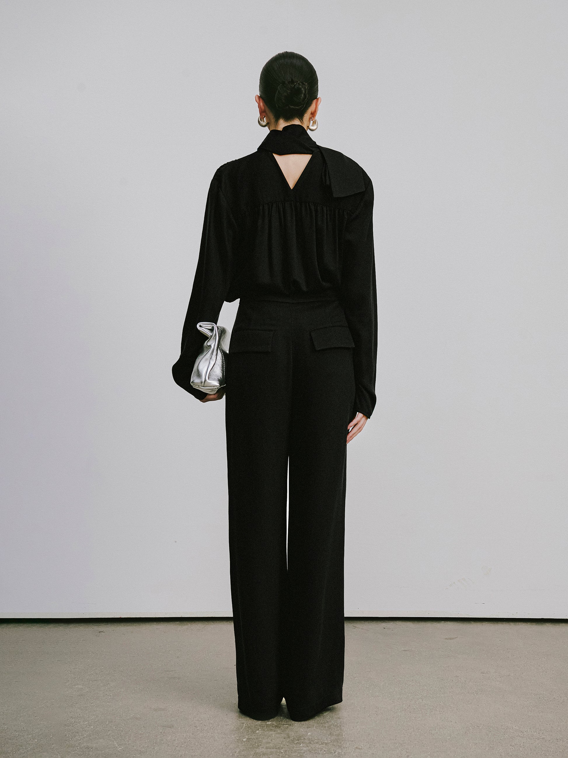 My Store Relaxed Straight-Leg Trousers in Lyocell & Wool Blend