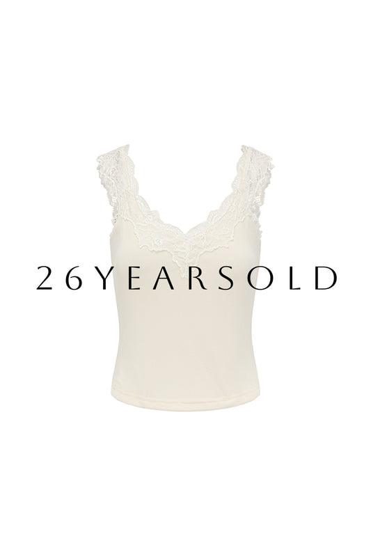 26ÉDITION Velvet Muse Tank Top Ivory