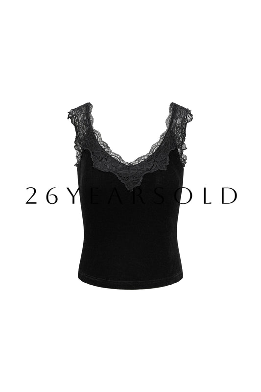26ÉDITION Velvet Muse Tank Top Black