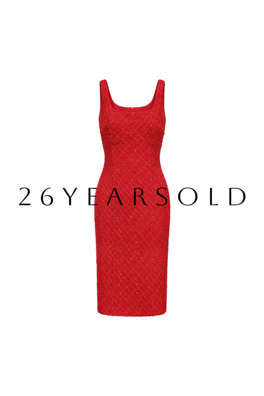 26ÉDITION Nocturnal Splendor Dresses Shimmer Crimson Red