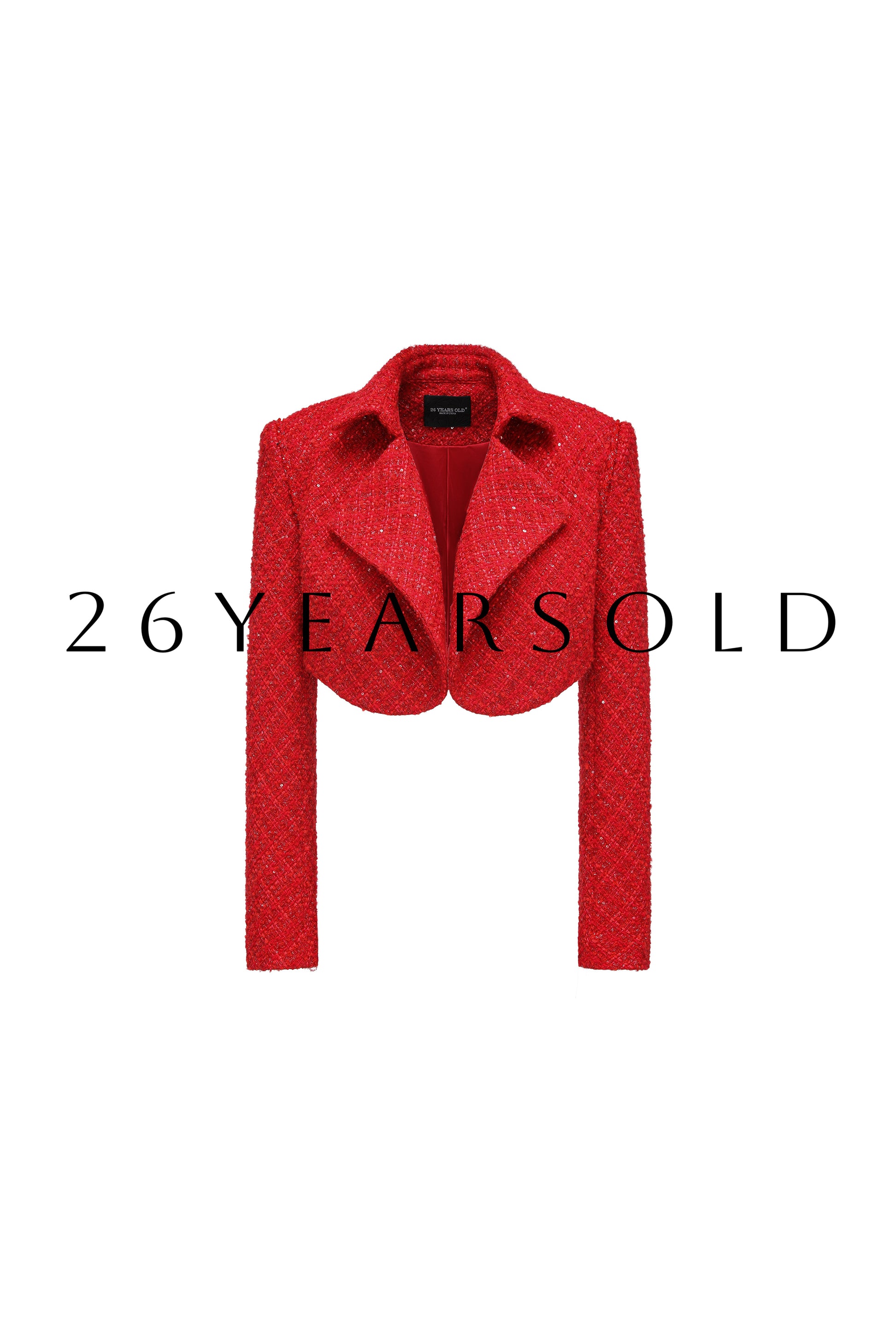 26ÉDITION Nocturnal Splendor Blazers & Cardigans Shimmer Crimson Red