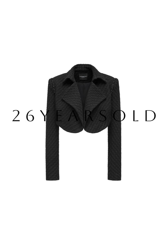 26ÉDITION Nocturnal Splendor Blazers & Cardigans Sparkle Jet Black