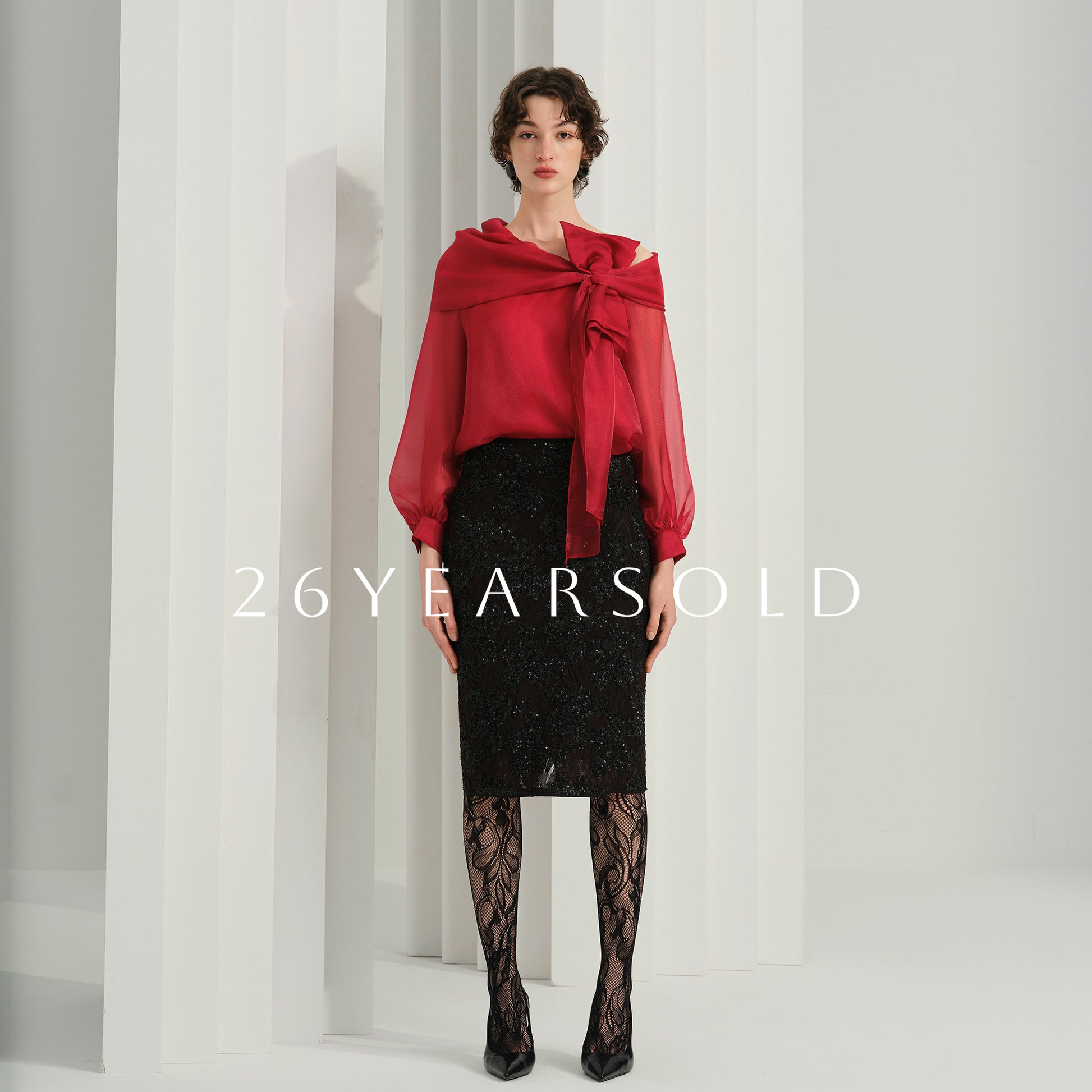 26YEARSOLD Hearthfelt Letters Top Burgundy