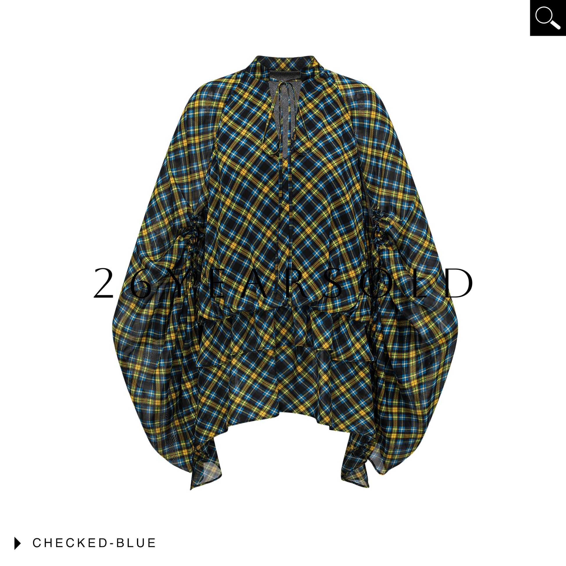 26YEARSOLD Checked Undulation Top