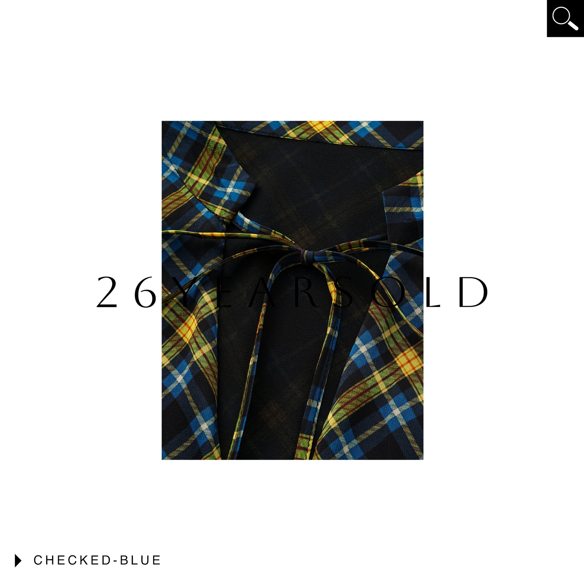 26YEARSOLD Checked Undulation Top