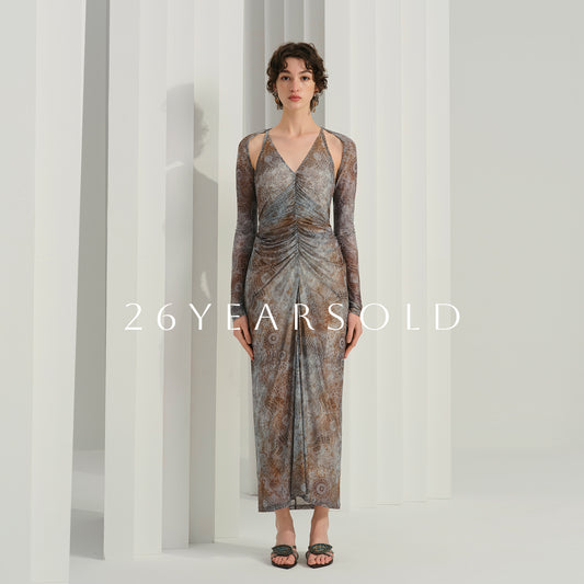 26YEARSOLD Vestige Imprint Dresse Taupe Veil