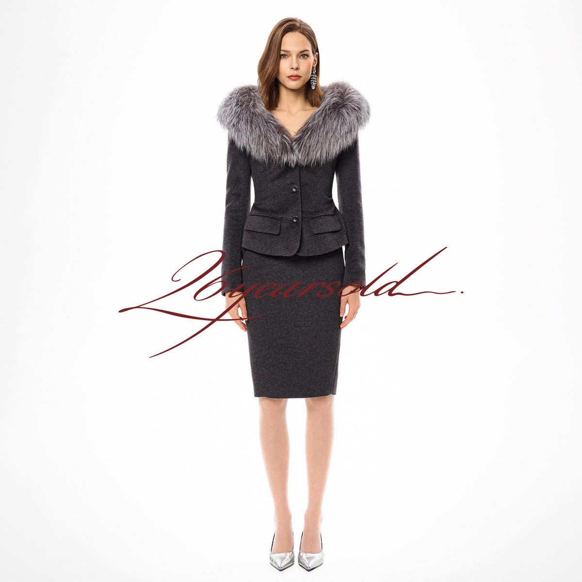 26YEARSOLD Fur-Collar Wool Blazer