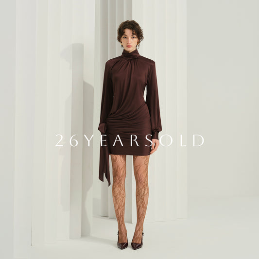 26YEARSOLD Overture of Restraint Dresses Brown