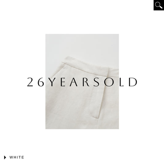 26YEARSOLD White Musings Lyocell Linen Blend Relaxed-Fit Shorts