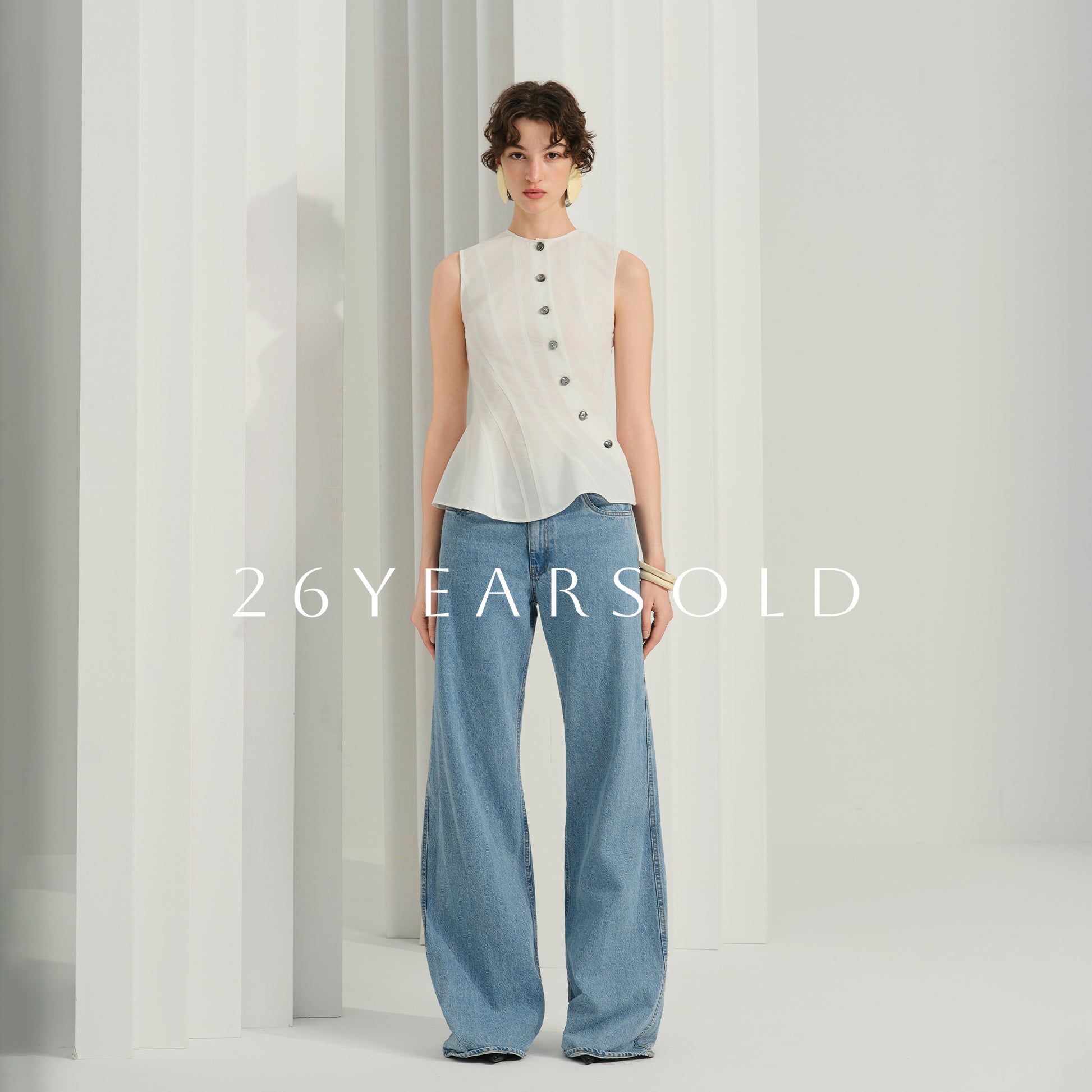 26YEARSOLD Dawnshore Silhouette Tank Top White