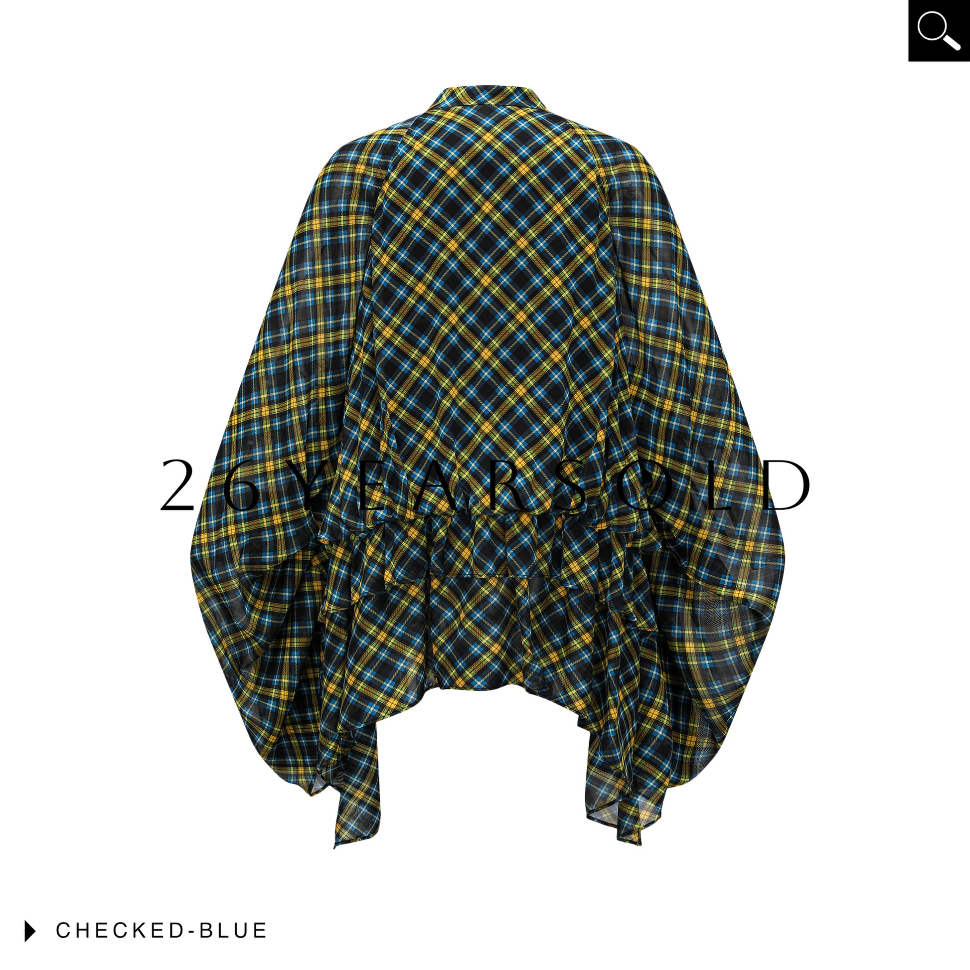 26YEARSOLD Checked Undulation Top