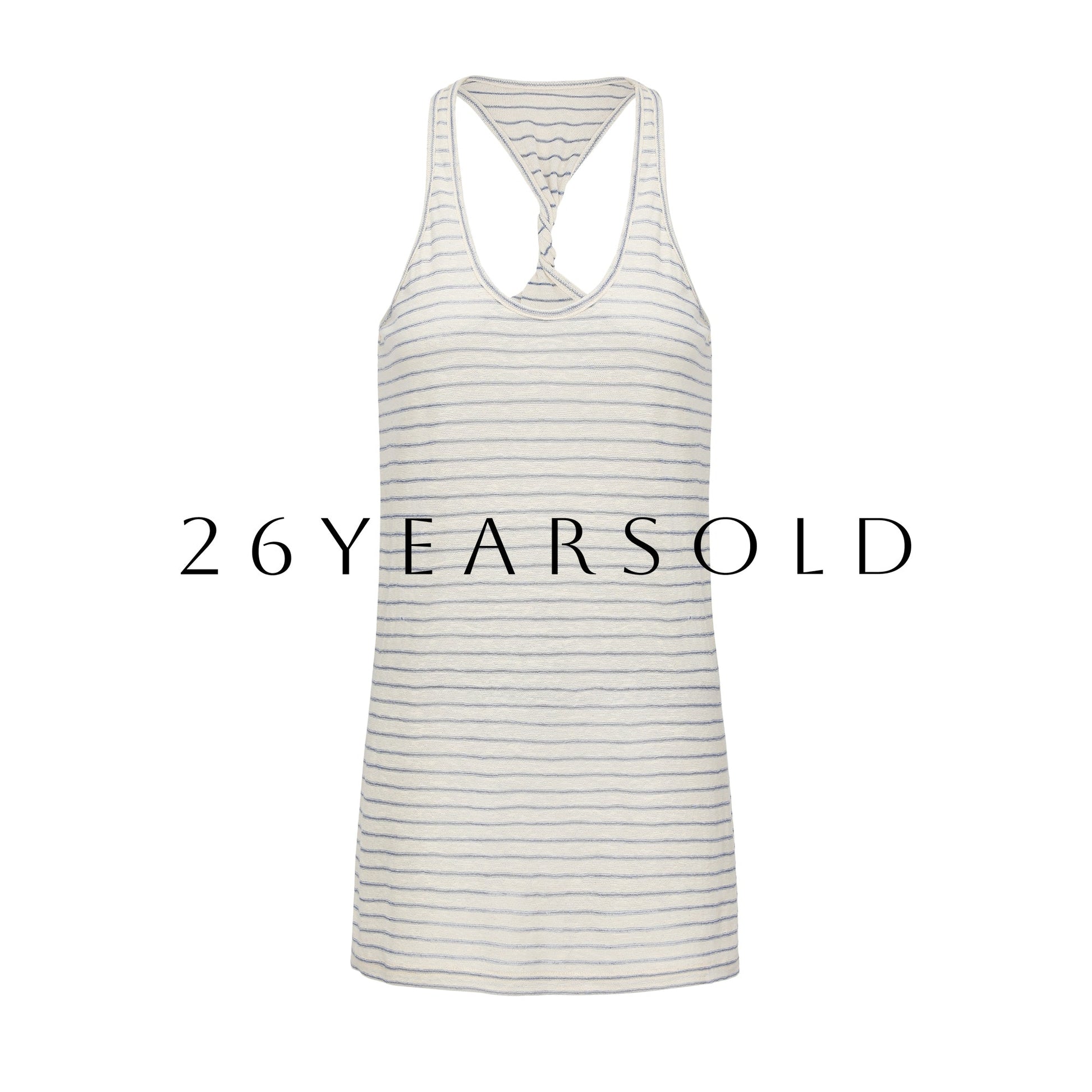 26YEARSOLD Gentle Interlude Camisole Stripe-Sky