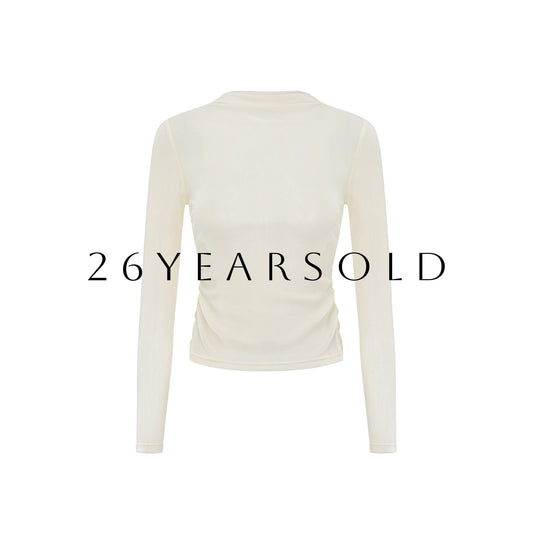 26YEARSOLD Velvet Sonata Top Ivory