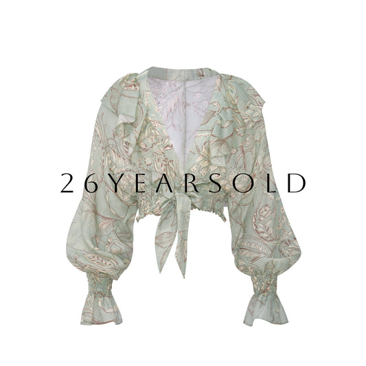 26YEARSOLD Springfield Weave Top Forest