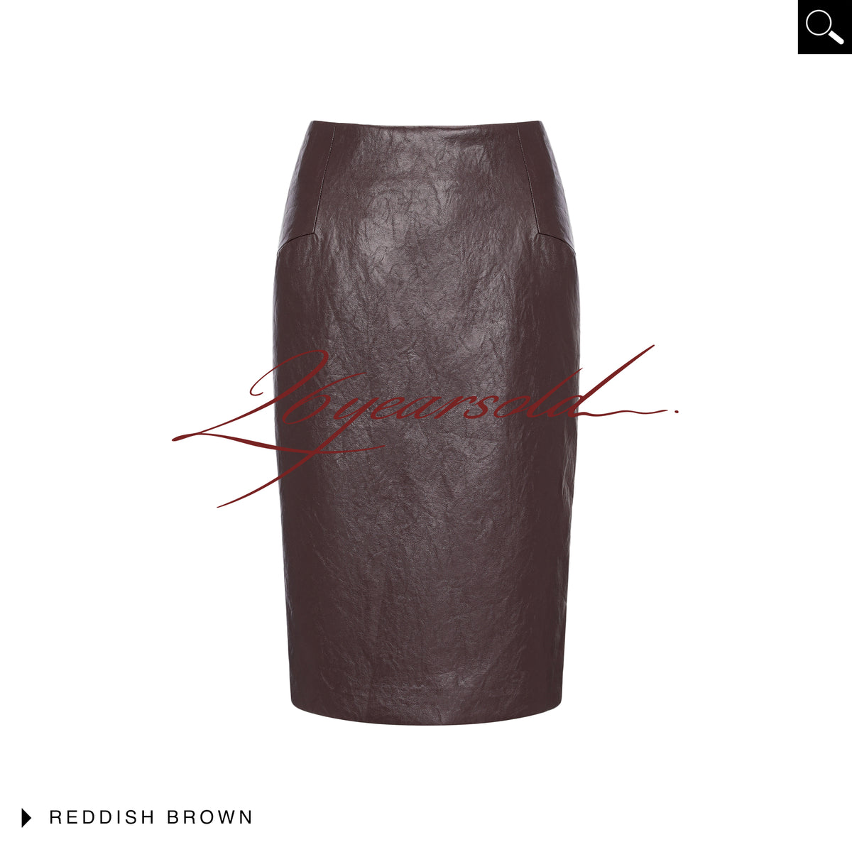 26YEARSOLD Sleek Tailored Pencil Skirt Brown