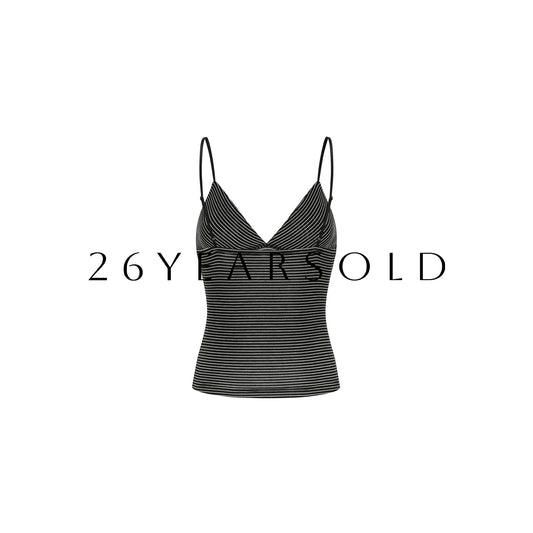 26YEARSOLD Weekend Daily Classic Striped V-Neck Knit Camisole