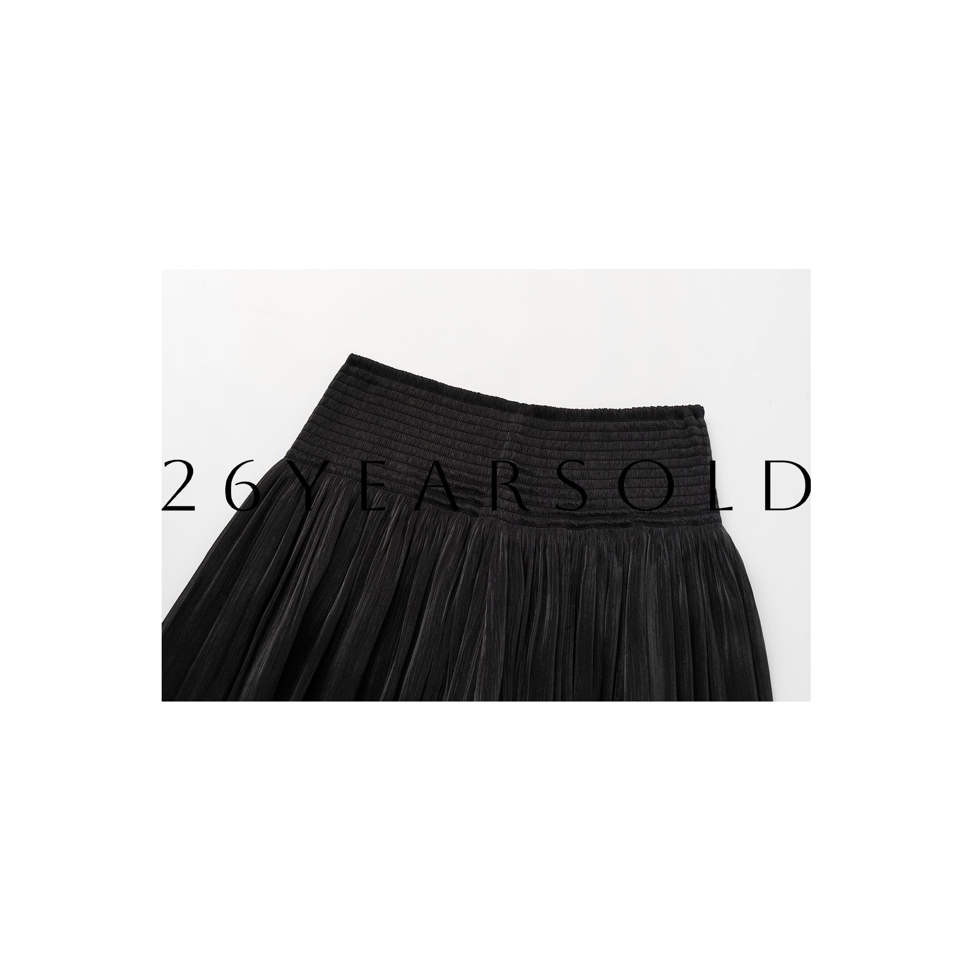 26YEARSOLD Ease of Clouds High-Waisted Wide-Leg Pleated Pants