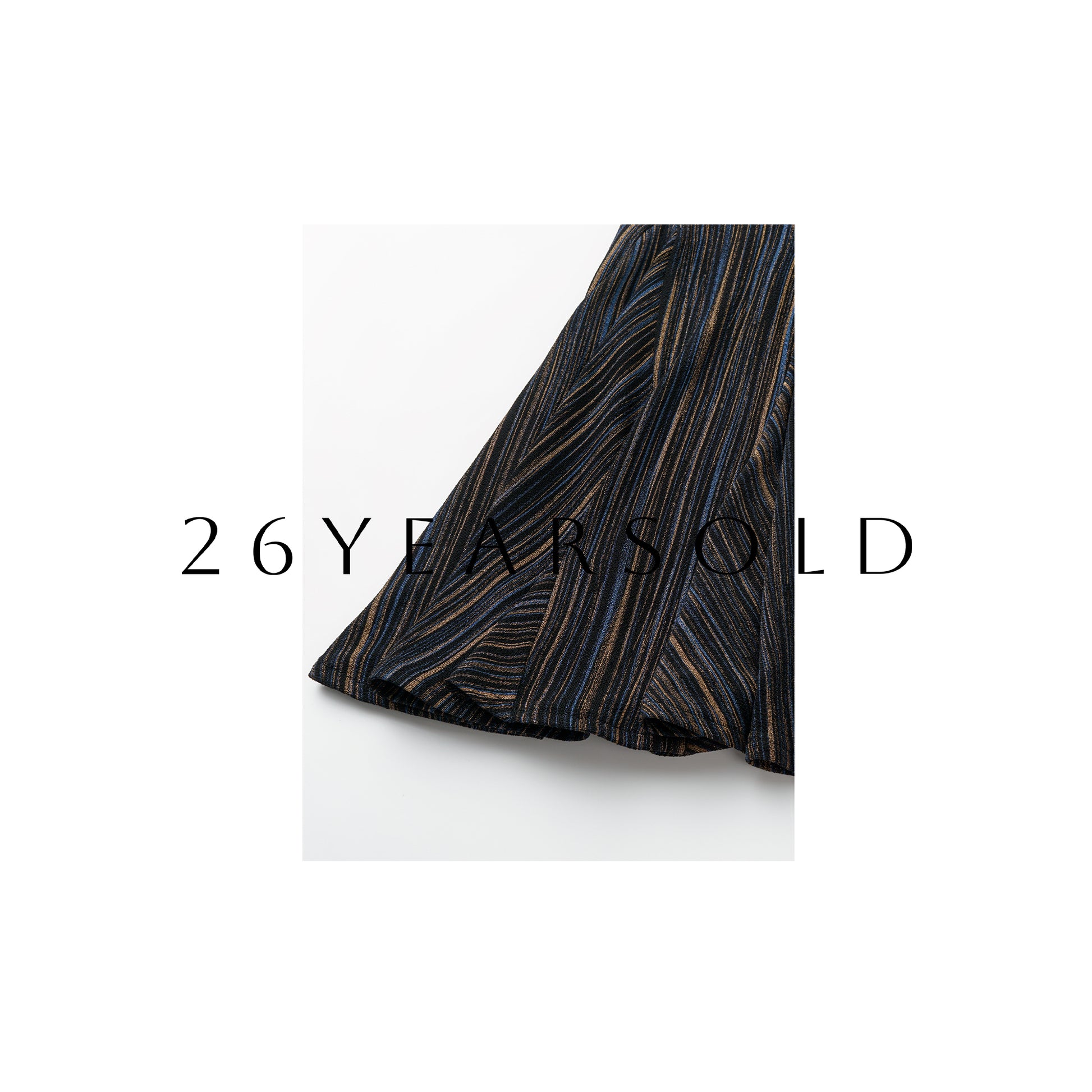 26YEARSOLD Shimmering Metallic Knit Halter Maxi Dress