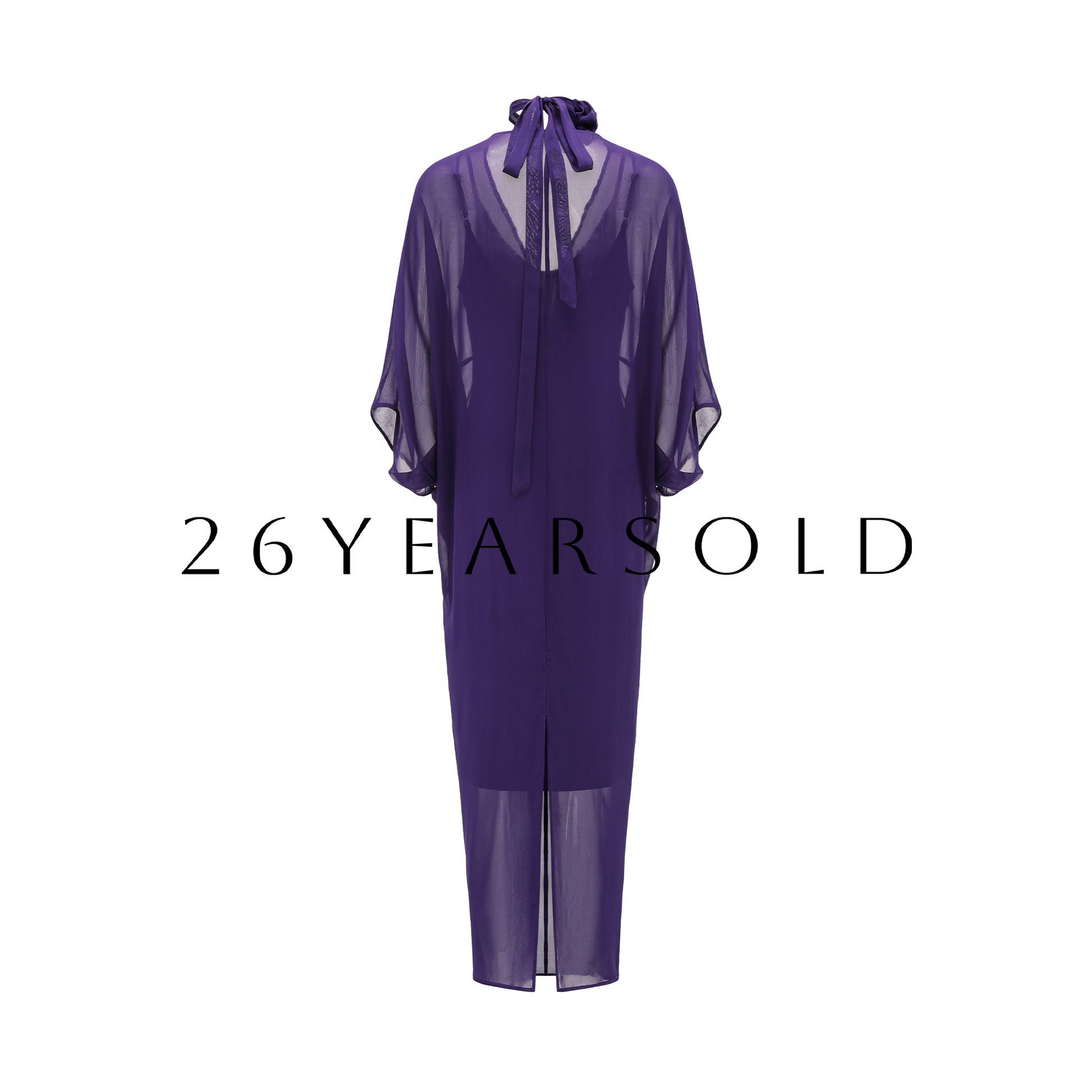 26YEARSOLD The Serenade Silk-Blend Choker Kaftan Maxi Dress