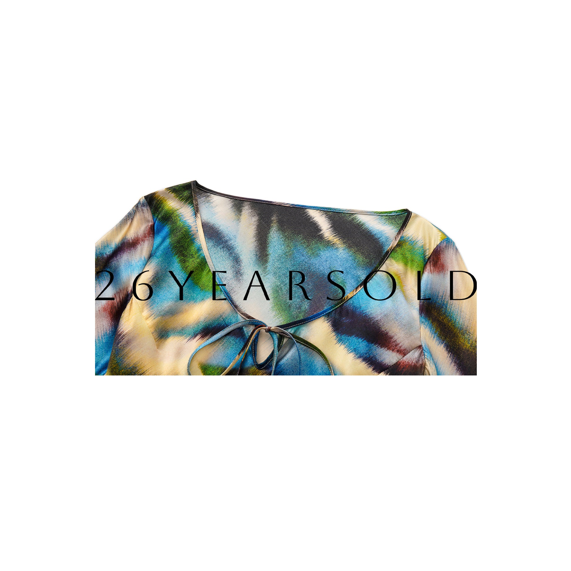 26YEARSOLD Abstract Floral Mulberry Silk Blend Maxi Dress
