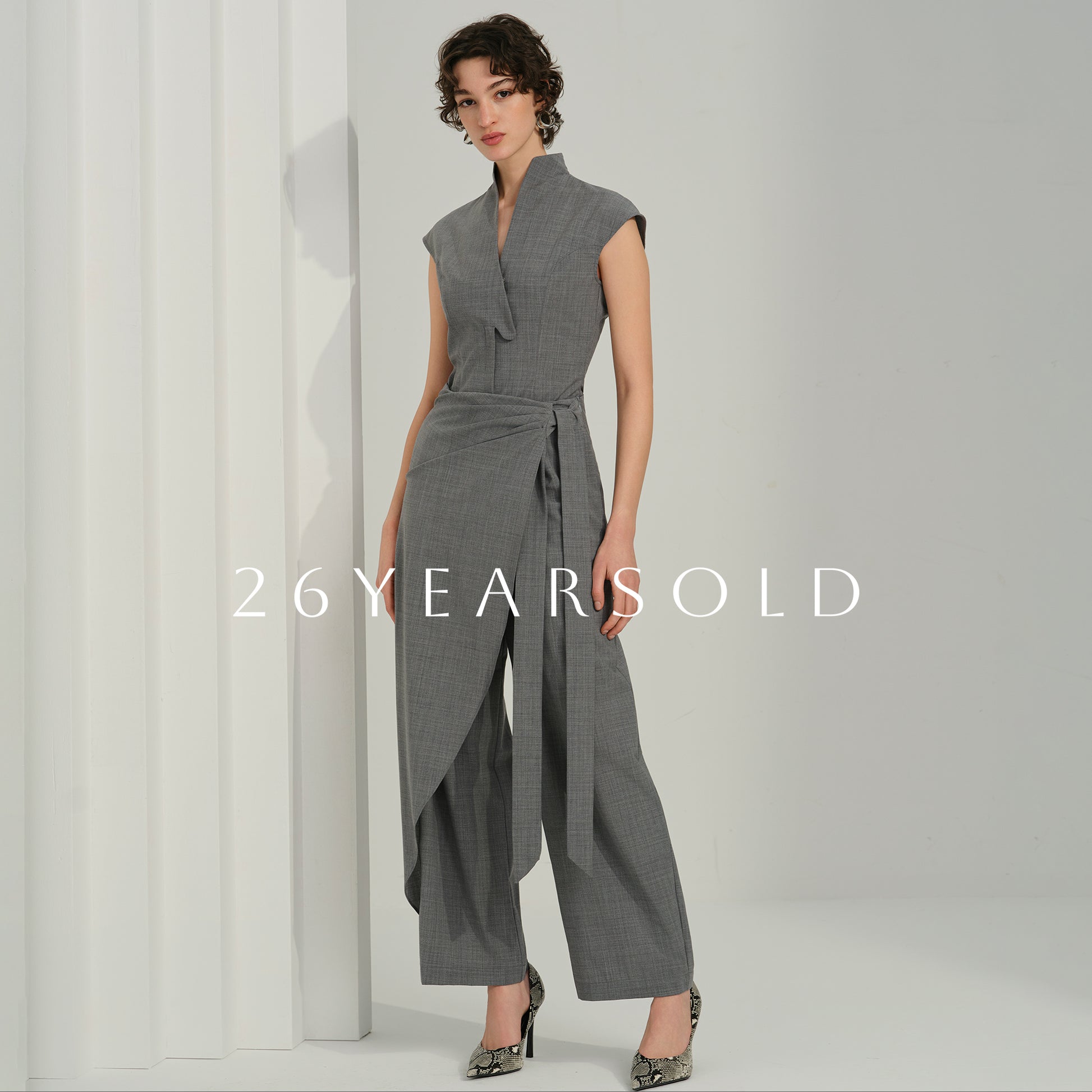 26YEARSOLD Simple Rhythm Pants Dusk Grey