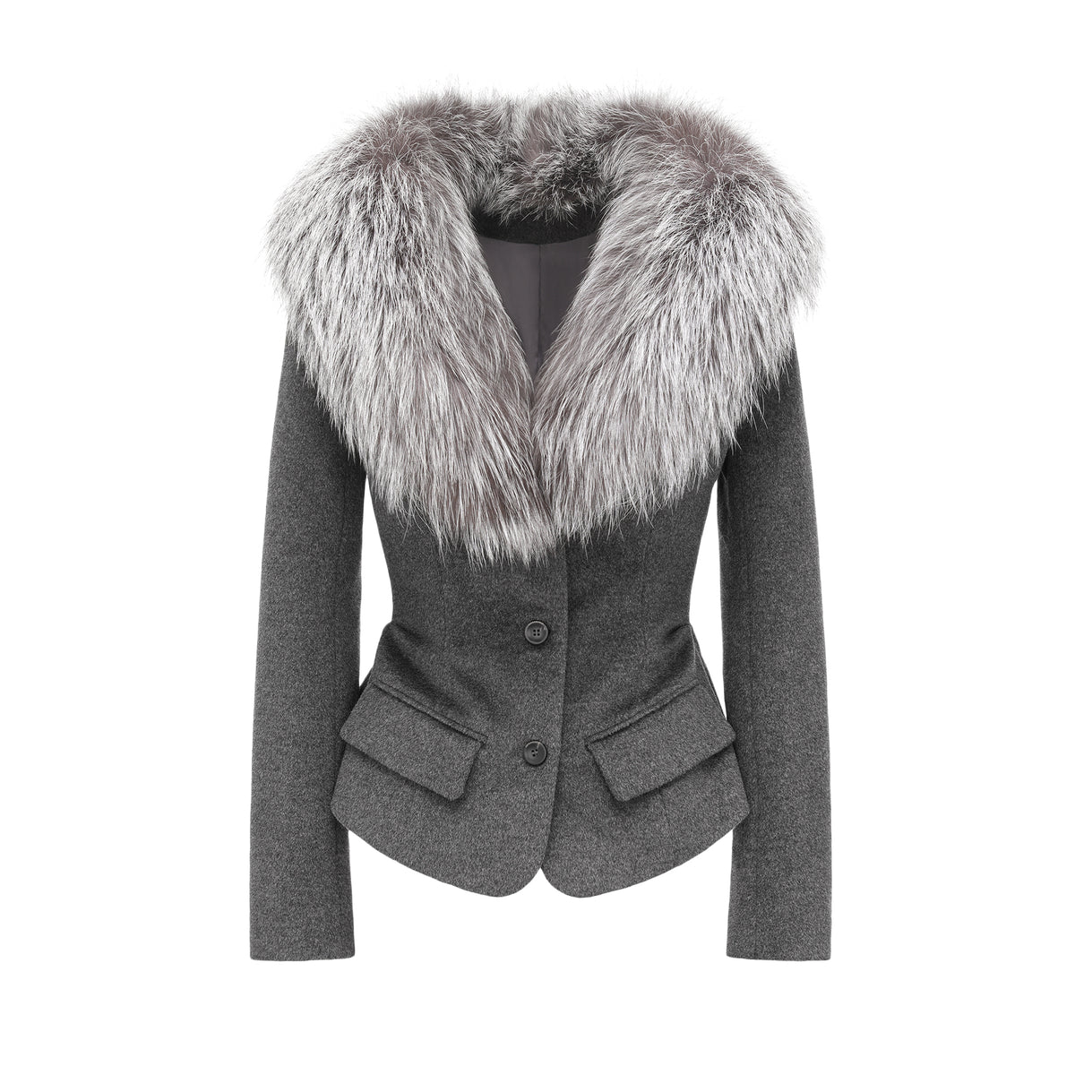 26YEARSOLD Fur-Collar Wool Blazer