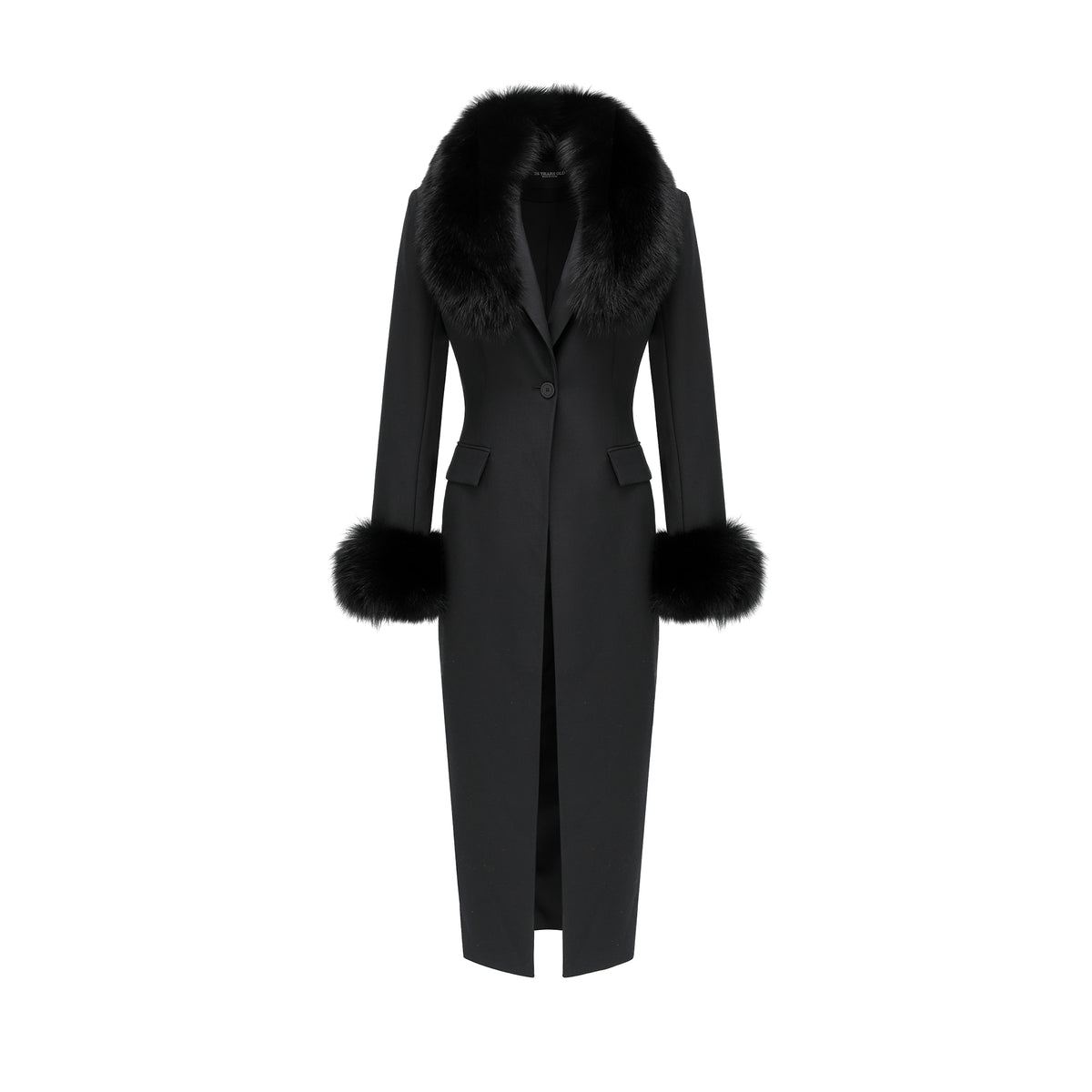 26YEARSOLD Fox Fur-Trim Wool Coat