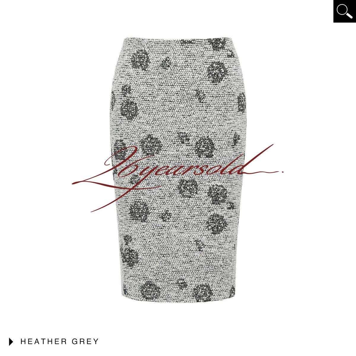 26YEARSOLD Textured Wool Blend Pencil Skirt