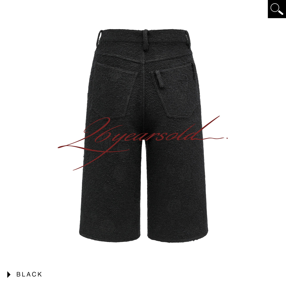 26YEARSOLD Textured Wool Blend Knee-Length Shorts