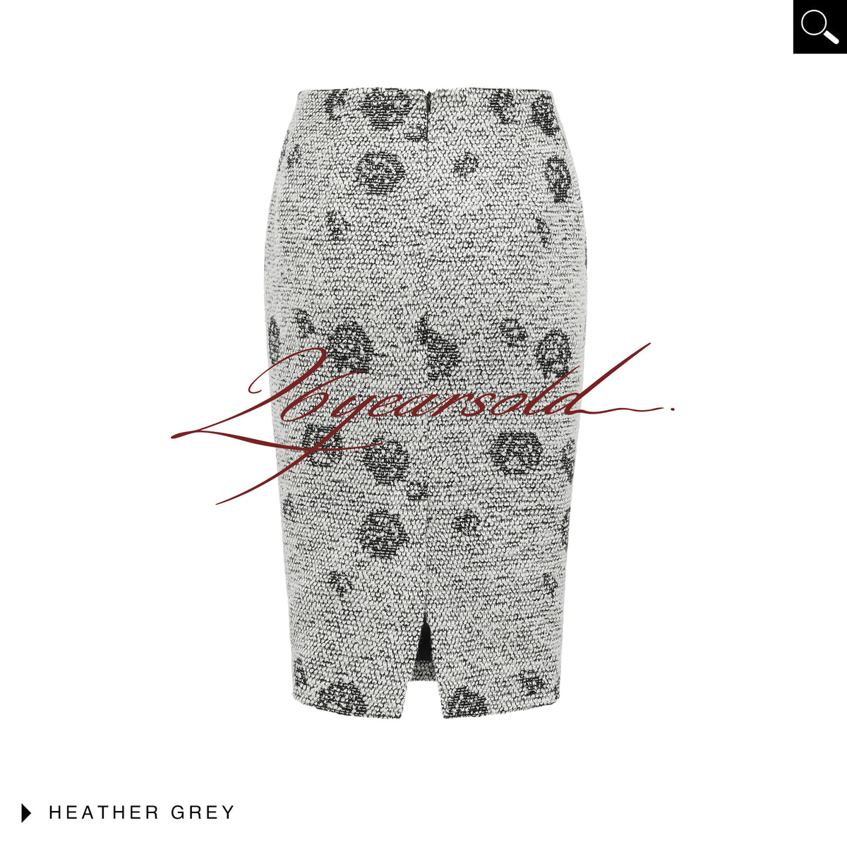26YEARSOLD Textured Wool Blend Pencil Skirt