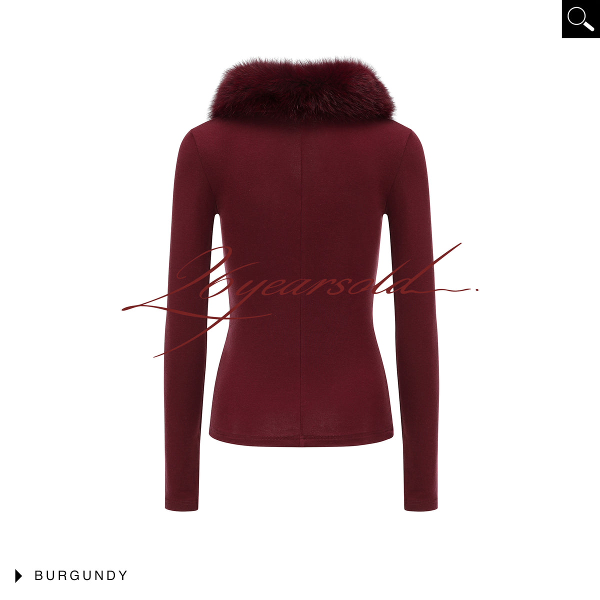 26YEARSOLD Fur-Collar Fitted Top