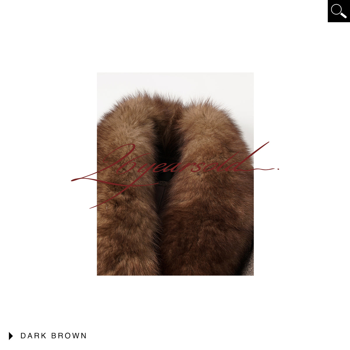 26YEARSOLD Fox Fur-Collar Wool Blend Coat