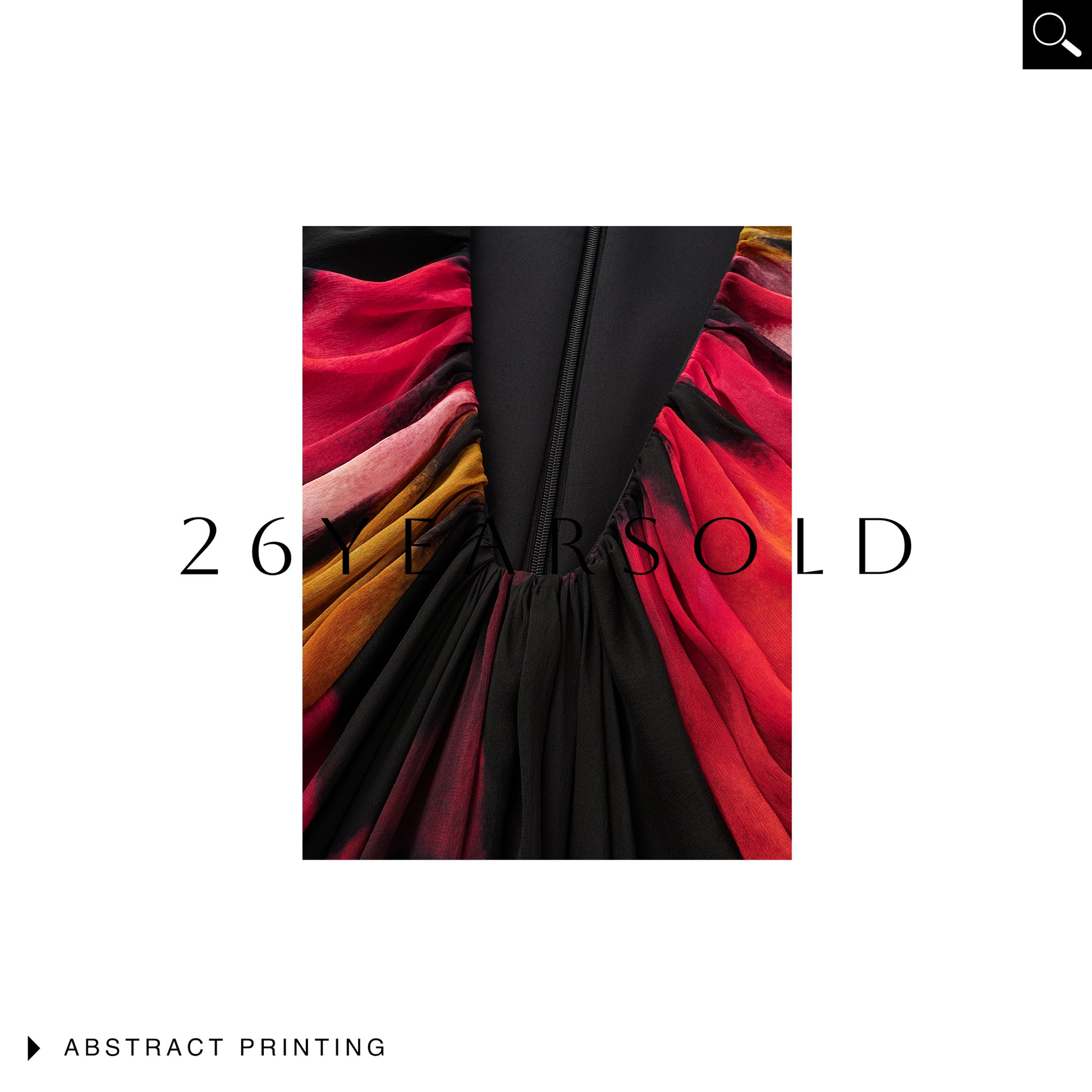 26YEARSOLD Artistic Silk-Blend Deep V Neck Maxi Dress
