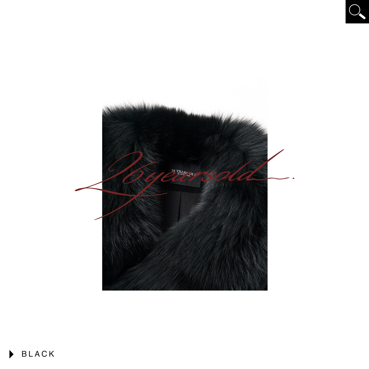 26YEARSOLD Fox Fur-Trim Wool Jacket